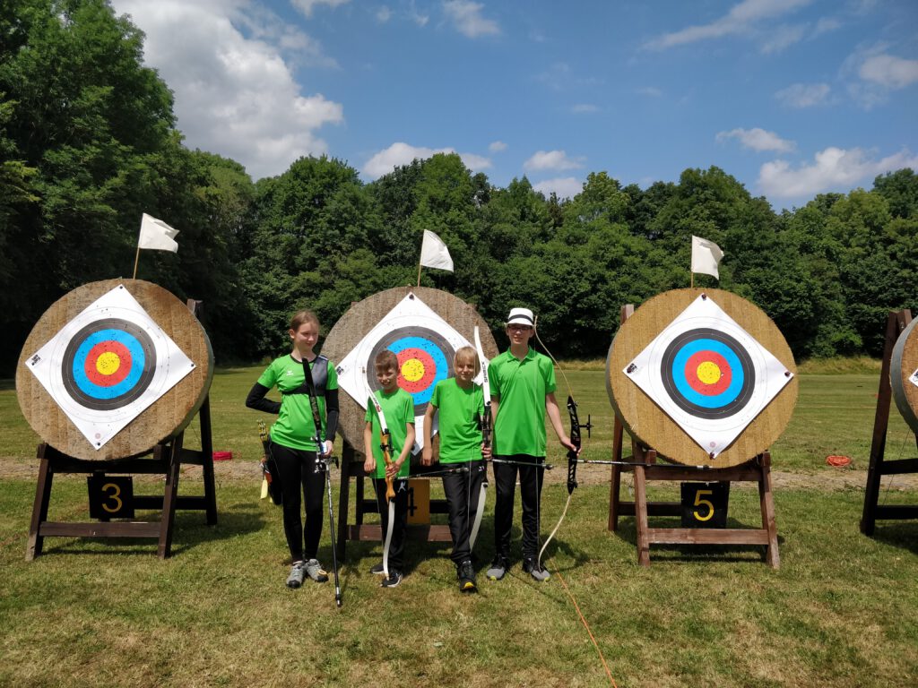 Landesmeisterschaft WSB in Bochum - von links: Stine Rogge, Finn Hanke, Tobias Herrs, Jonas Vogelsang